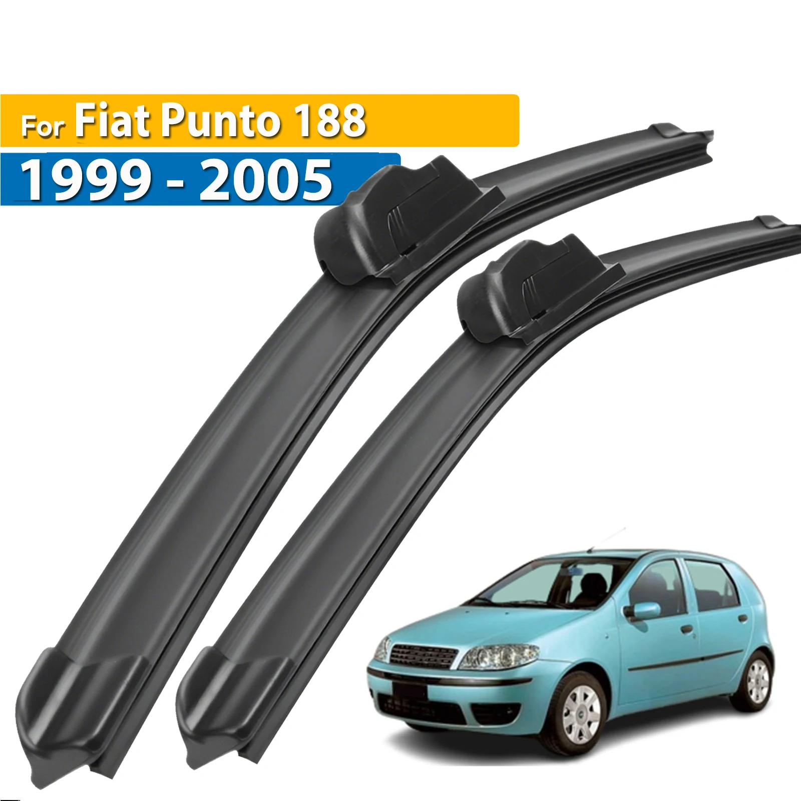 

Erick's Wiper Front Wiper Blades For Fiat Punto 188 1999 - 2005 Windshield Windscreen Clean Window Car Rain Brushes 22"+18"