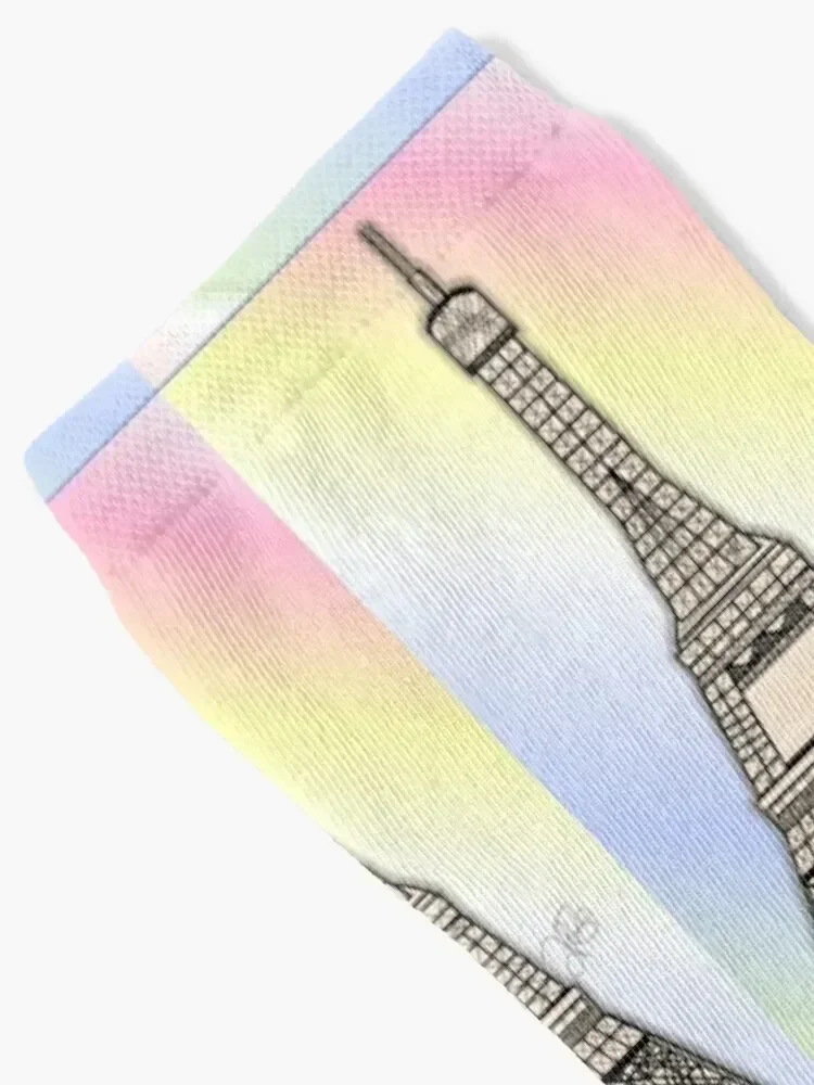 Eiffel Tower Socks Novelties Heating sock Socks For Girls Men's