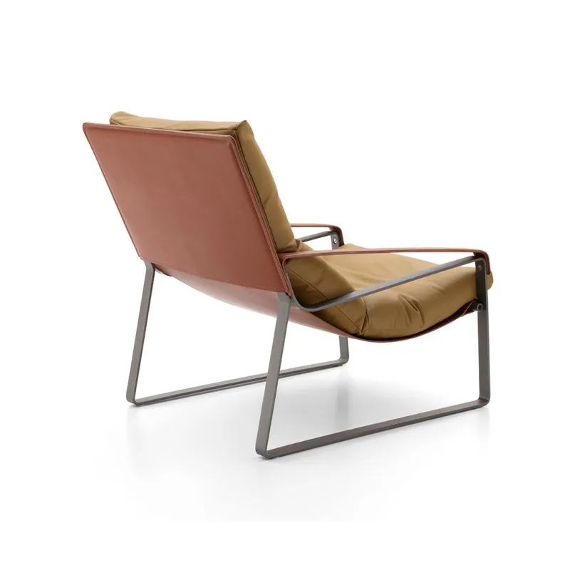 

Simple modern Nordic sofa leisure chair home recliner lazy chai r back chair designer ch air leather ch air