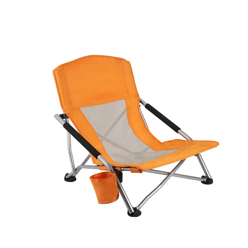 Outdoor lunch break leisure lounger sunbathing beach lounger camping portable folding chair travel high back fishing chair