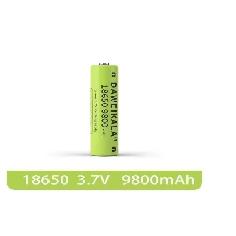 3.7V 18650 9800mAh capacity lithium-ion rechargeable battery flashlight battery