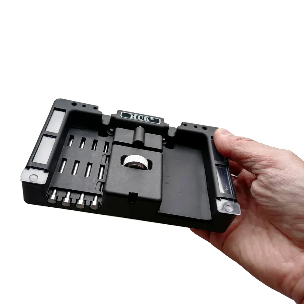 For HUK Locksmith Tools Car Remote Control Flip Key Fixing Tool Key Vice Repairing Tools Kits with Fetch Case with 4Pcs Pins
