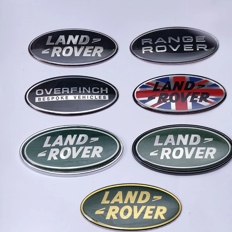 Car Front Grille Tail Box Badge Sticker For Land Rover Discovery Defender Range Rover Evoque SV SVR Velar Auto Accessories