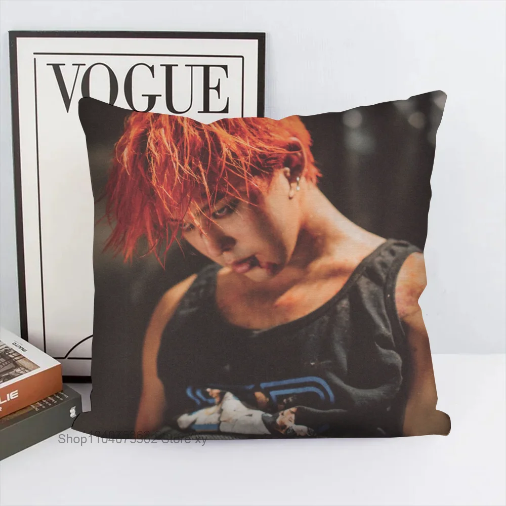 G-Dragon Kpop B-Bigbang-g Pillow Case Square Pillow Bedroom Sofa Leisure Comfort Cushion Car Living Room Home Decoration