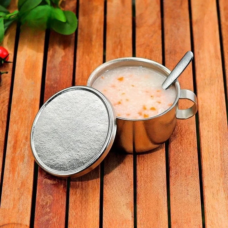 Portable Children's Soup Bowl with Lid, Double-handle Baby Feeding Tableware, School Meal Bowl for Primary School Students