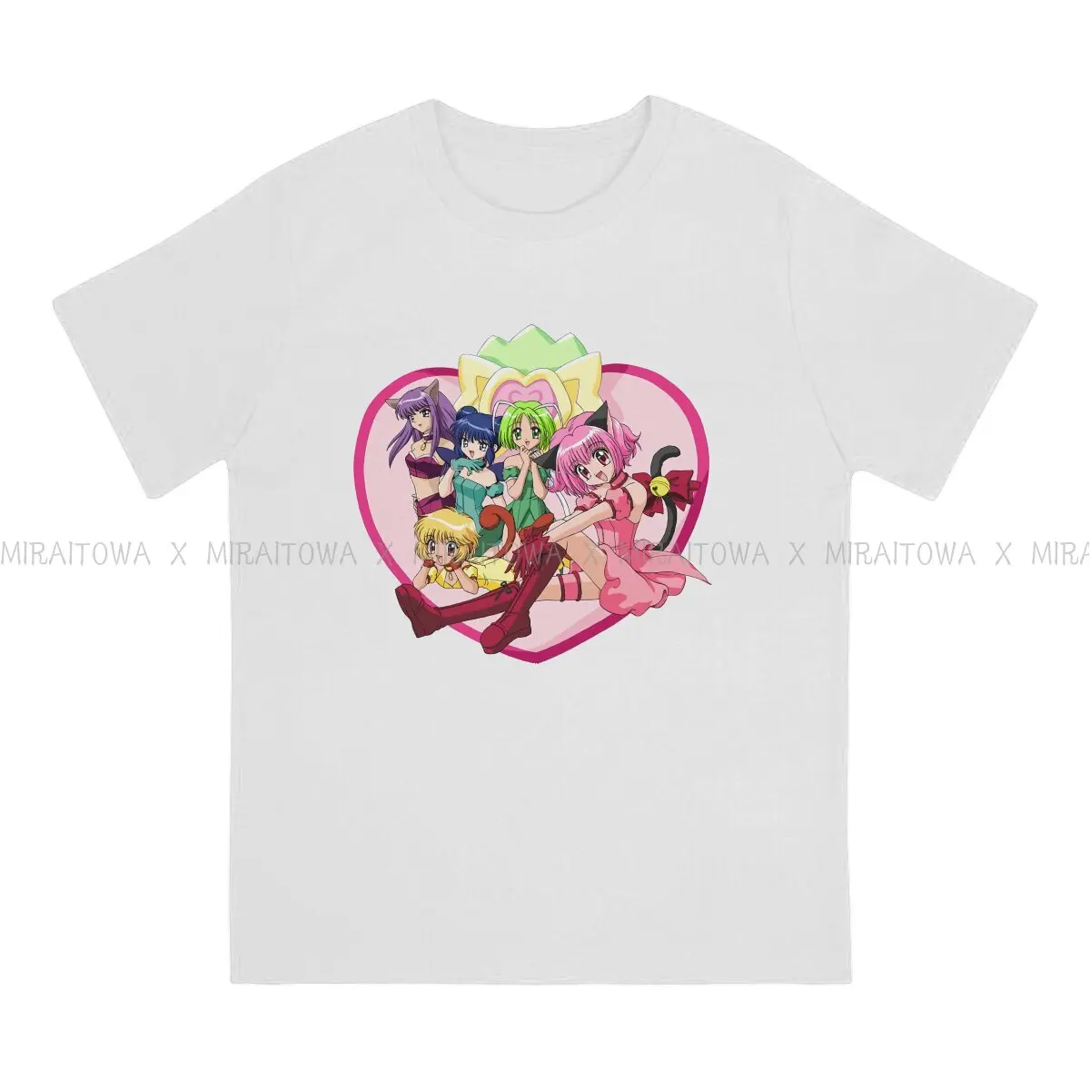 Tokyo Mew Mew Japanese Anime TShirt for Men Classic Basic Casual Sweatshirts T Shirt Novelty New Design Loose