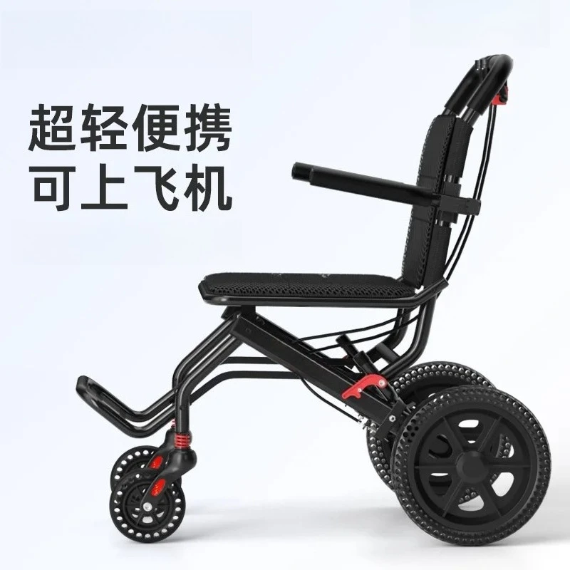 Wheelchair Lightweight Folding Small for The Elderly Young People Fractures Portable Travel Simple Children's Stroller Scooter