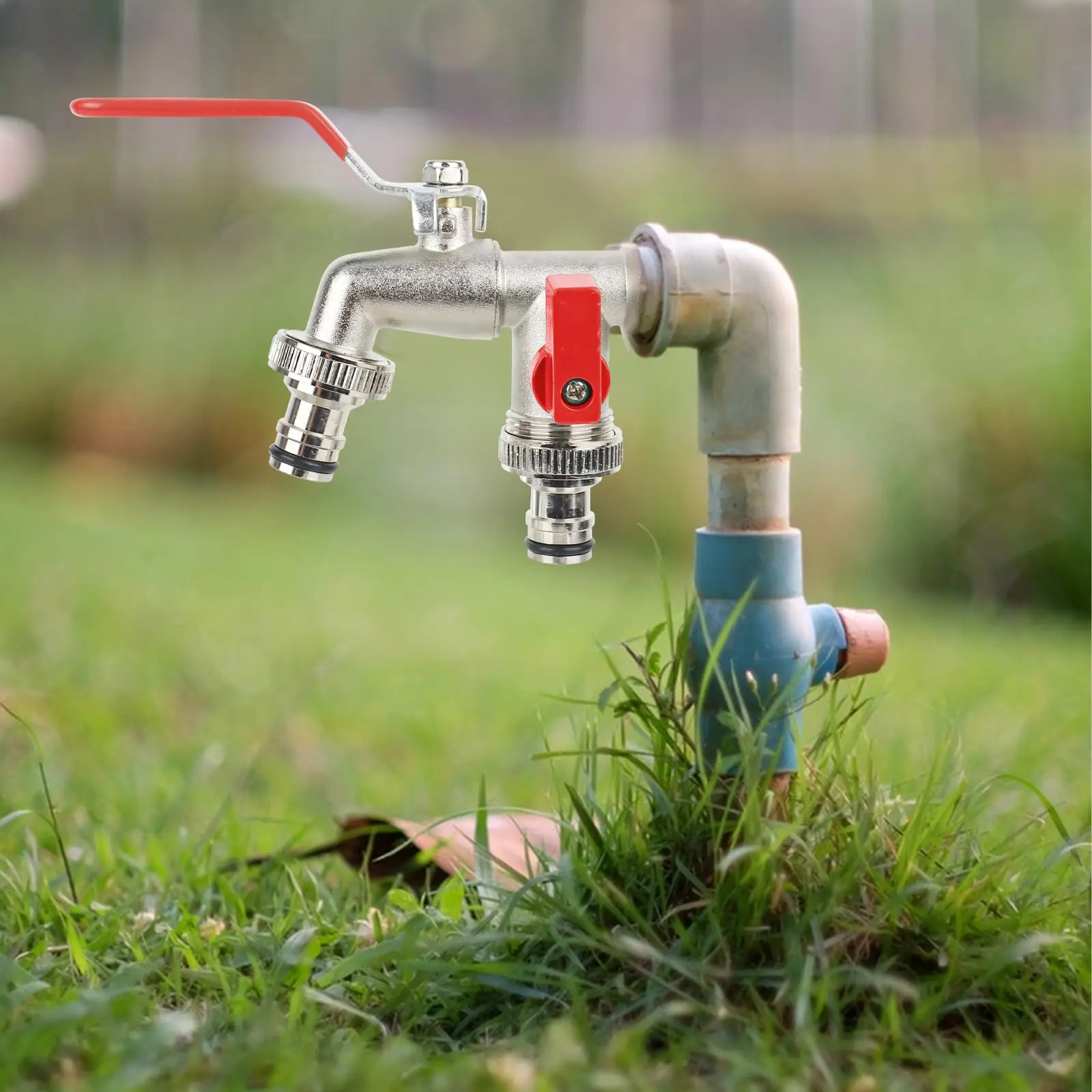 Stainless Steel Dual Interface Washing Machine Faucet Independently Controlled Multifunctional Outdoor Garden Irrigation