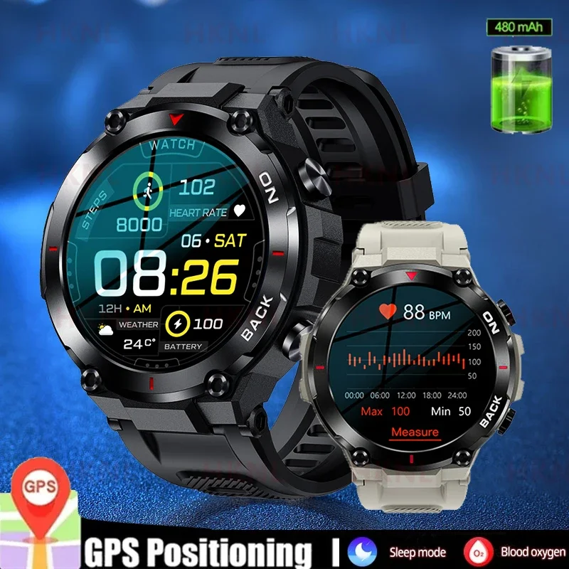 2024 GPS Smart Watch Sports Fitness Bracelet Call Reminder Heart Rate IP68 Waterproof Smartwatch For Men Android IOS Watch Gift