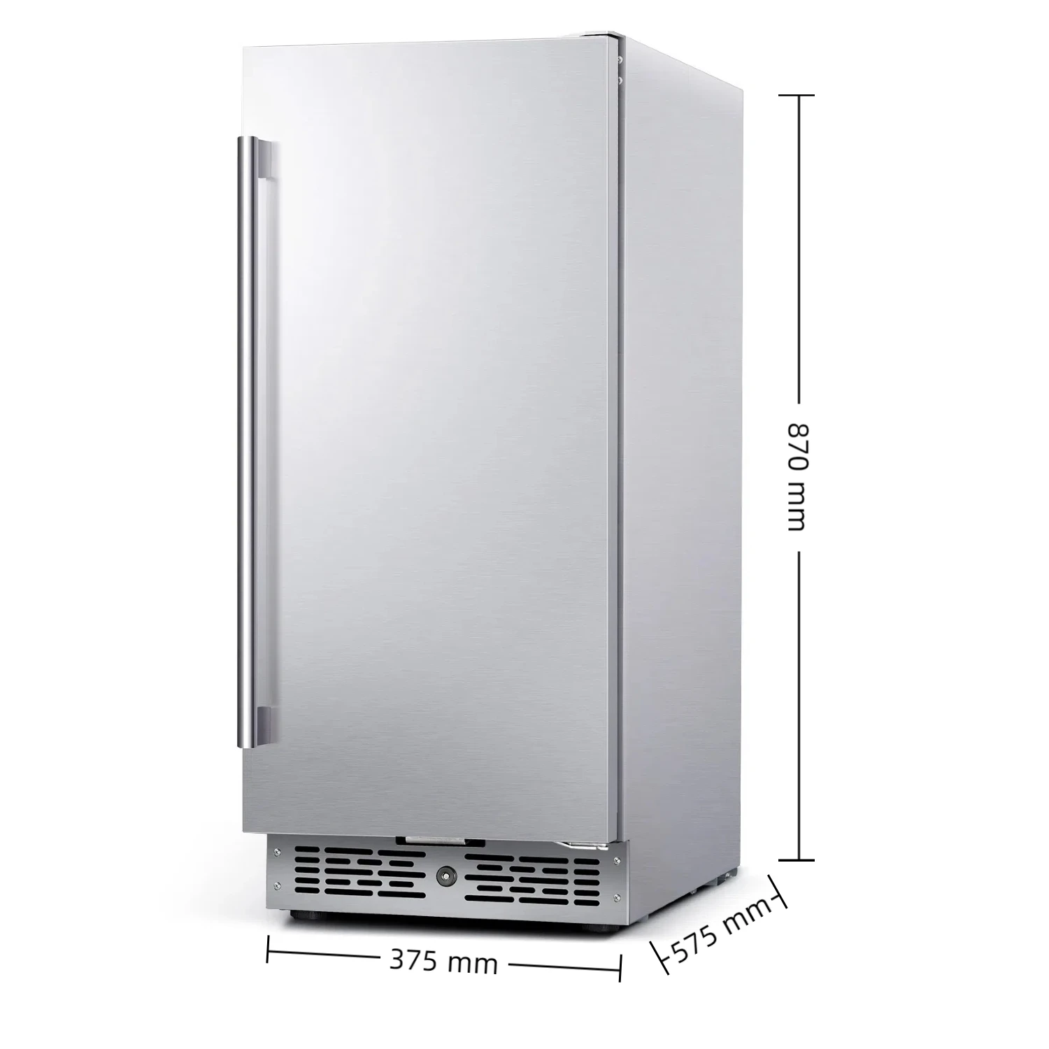 NUELEAD NE-351 Beverage Air Cooled Fridge Digital Display 96L Home Built In Undercounter Refrigerator