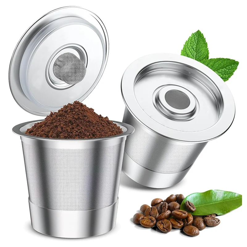 Capsule di caffè HIM-Recycling in acciaio inossidabile a foro singolo con tazza per capsule con schermo filtrante
