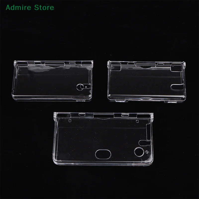 1Pc Plastic Transparent Crystal Shell Skin Case Cover For NDSL/NDSI/NDSi XL Console With Screen Protective Film
