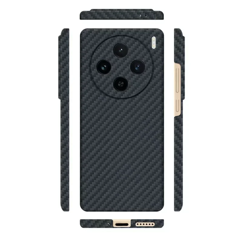 JIT Case for VIVO X100 Ultra Real Carbon Fiber Aramid Anti-explosion Cell Mobile Phone Protective Cover Protection Shell