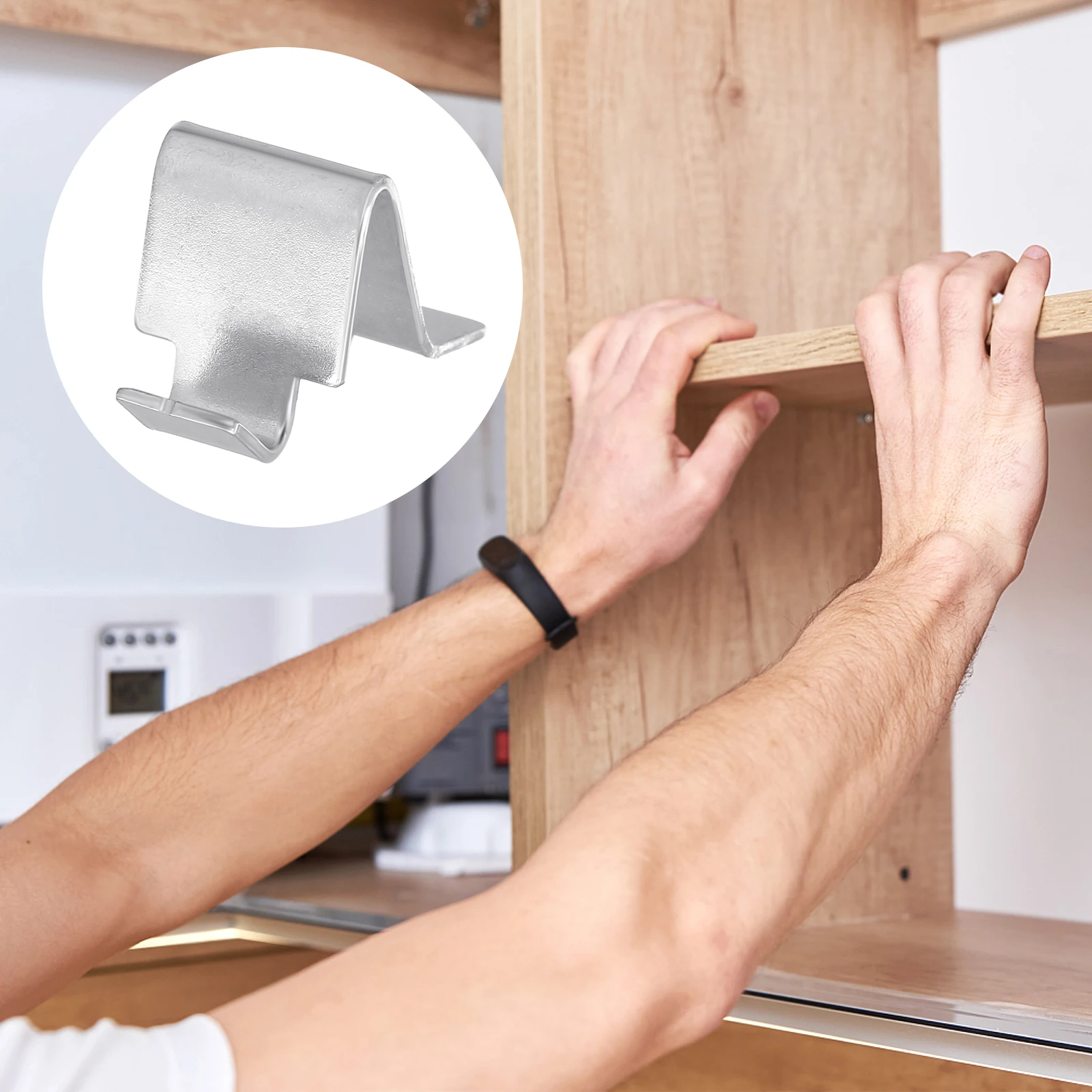 

10pcs File Cabinet Accessories Metal Shelf Support Clips Heavy Duty For Shelving Bookcase Cabinet Shelf Clip Durable Organizer