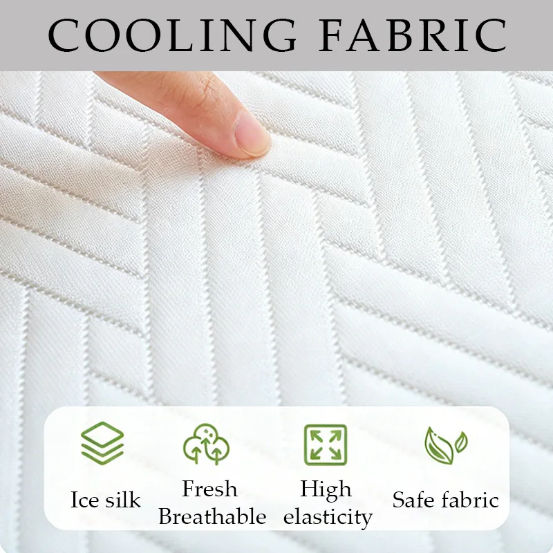 1PC High Elastic Ice Silk Cold Feeling Seat Cushion Pressure Relief Cushion Anti Slip Chair Pad for Home Office Chair Decoration