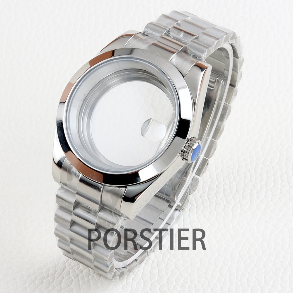 36/39 مللي متر NH35 ساعة حافظة 20 مللي متر 316L الفولاذ المقاوم للصدأ اليوبيل/أويستر/حزام الرئاسي لحركة Datejust NH35 NH36 28.5 مللي متر الطلب