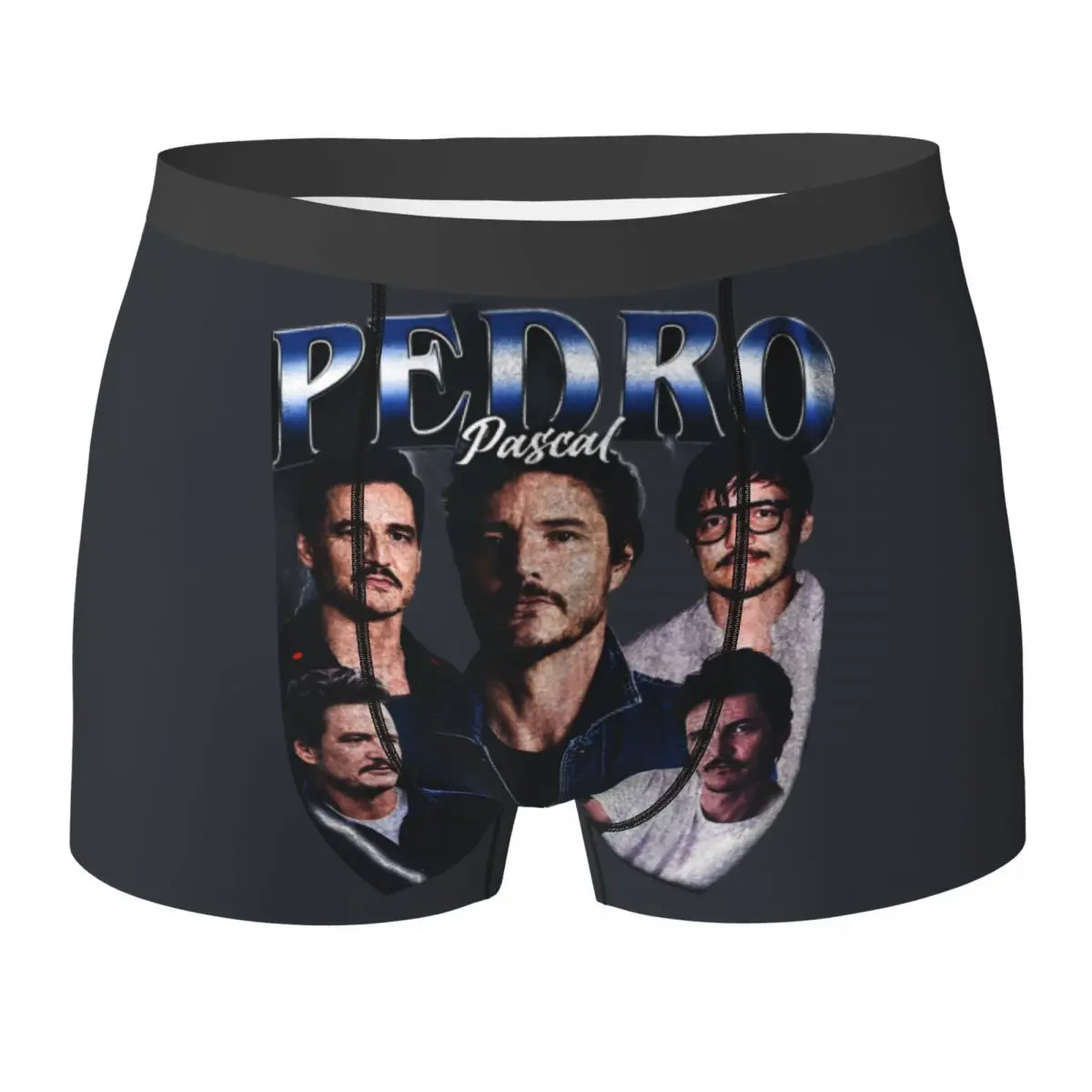 

Retro 90S Pedro Pascal Underwear Pouch Hot Boxershorts Sublimation Boxer Brief Breathable Males Panties Plus Size 2XL