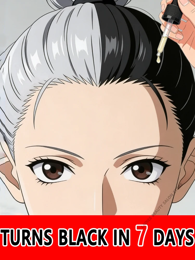 

This herbal hair care serum can transform gray hair to black, and is easy to use with quick results.