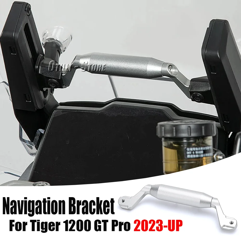 Navigation Stand Holder Phone Mobile Phone GPS Bar Bracket Support Front bracket Modified bracket For  Tiger1200 GT PRO 2023-