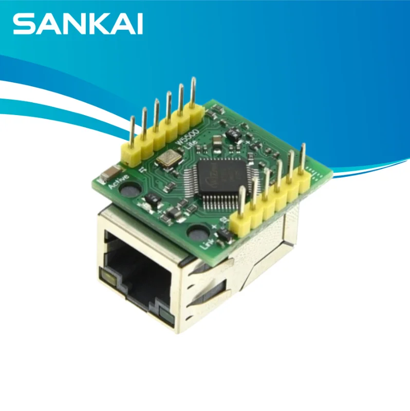 1PCS W5500 Module TCP/IP Ethernet Module Compatible with WIZ820io Network Interface RC5 IoT for Arduino DIY Kit Electronics