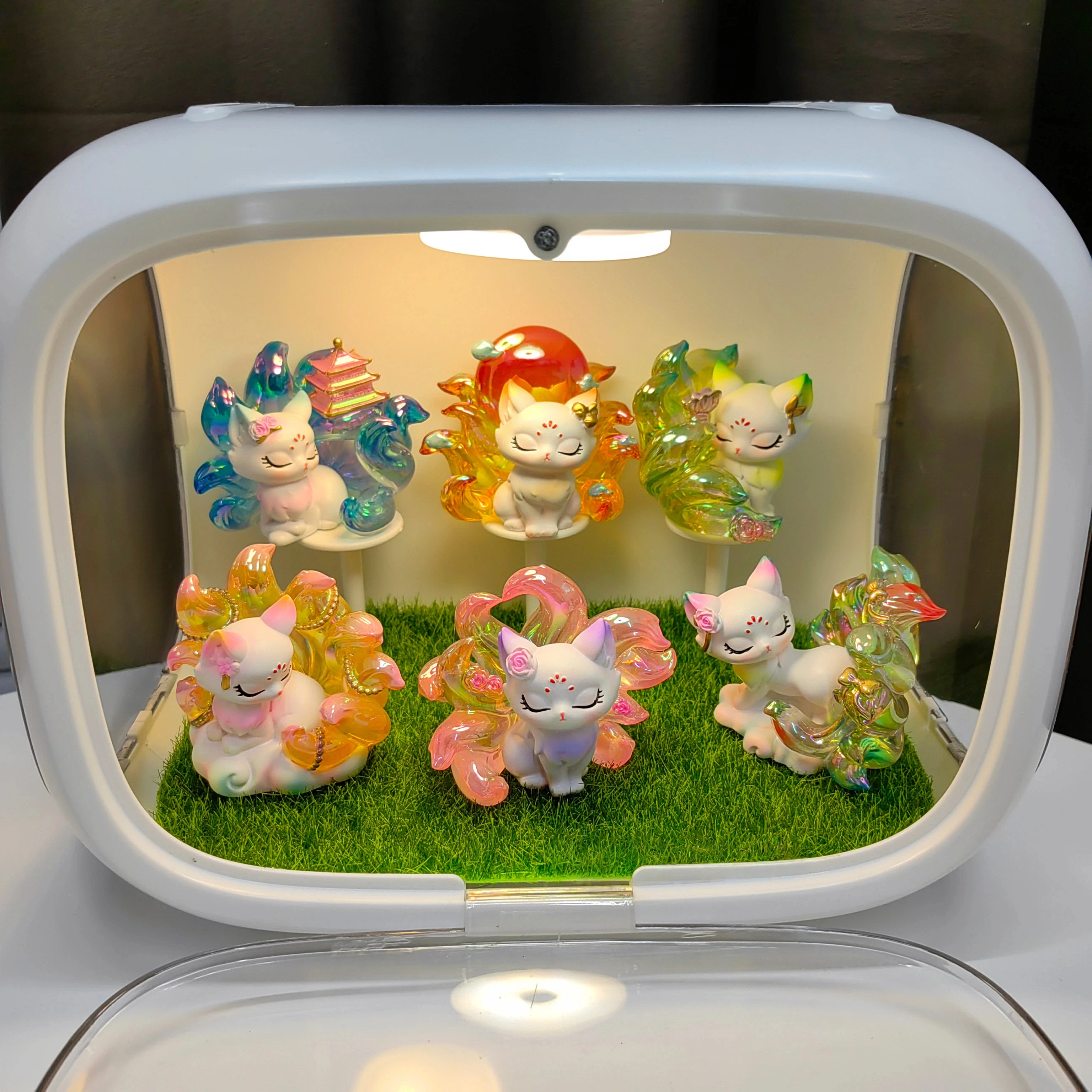 Resin Art Decoration Items - Tu Shan Neun-Schwänziger-Fuchs-Serie 3 Mystery Blind