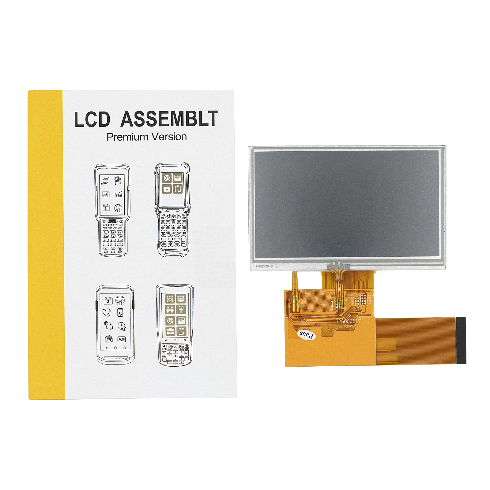 LCD Screen and Touch Digitizer Assemlby For Zebra ZT411 New