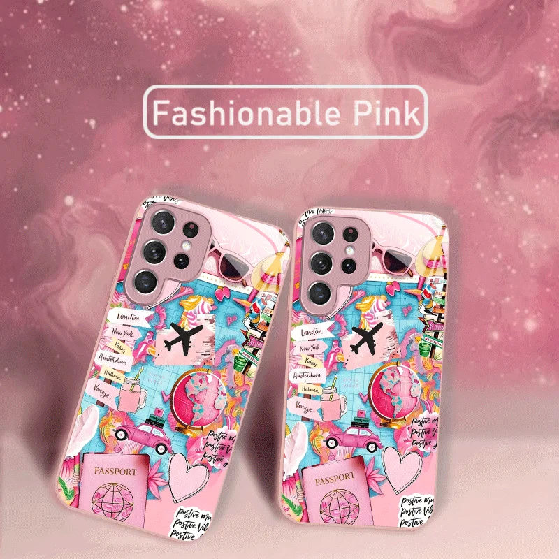 Hand-drawn Hot-selling Exquisite Beautiful  PhoneCase Glass PhoneCase for Samsung Galaxy S26 S25 S24 S23 S22 S21 FE,Ultra,Plus