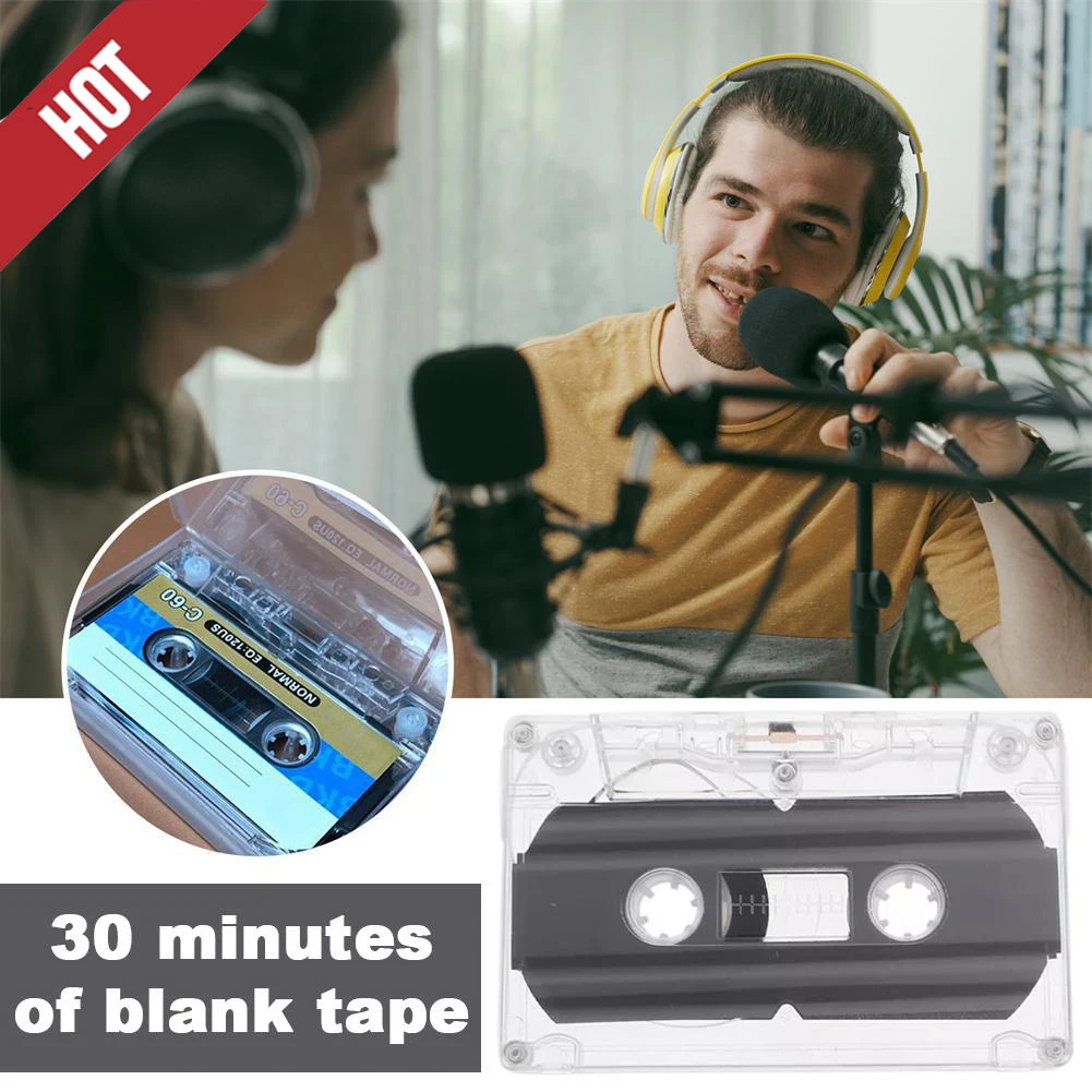 كاسيت فارغ عالي الشفافية جديد لمدة 30 دقيقة، شريط قياسي، شريط عاري في الدقيقة، بيع بالجملة بواسطة صندوق 1/5/10 قطعة #1