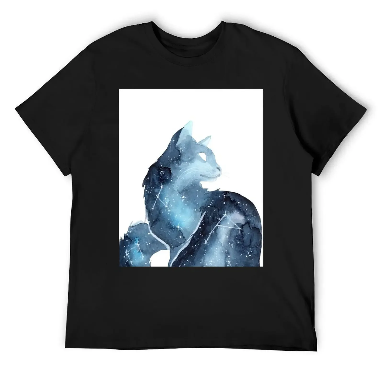 

Galaxy Cat T-Shirt oversizeds luxury t-shirt Anime t-shirt cotton graphic tees men t shirts