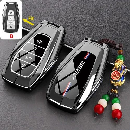 Imagen 2 del producto Funda para llave para Geely Coolray Okavango Atlas Monjaro Tugella Emgrand X50 X70 X6 X7 EX7 GC9 Global Hawk GX7, accesorios para coche
