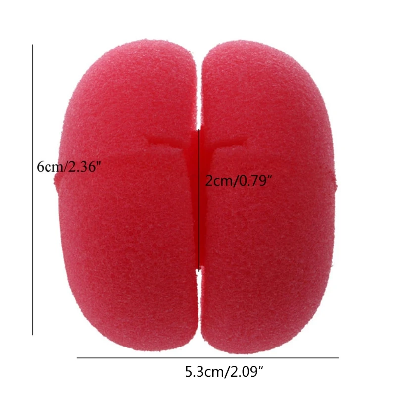 6/12/18/24/30pcs palle bigodini per capelli bigodini chignon rotondi strumenti in spugna morbida schiuma fai da te