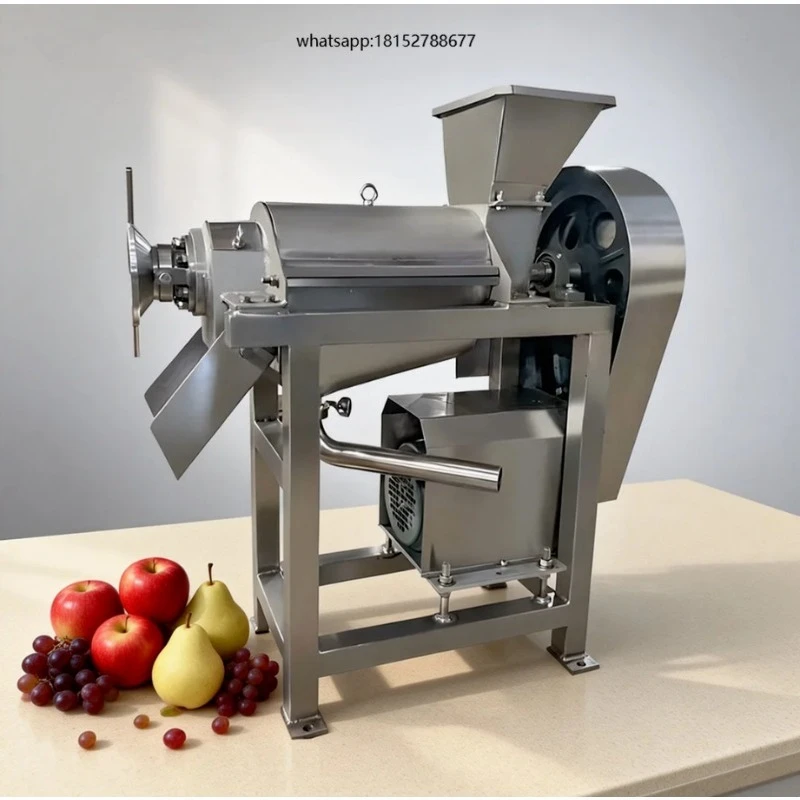 Industrial Commercial High Productivity Motorized Spiral Juicer with Crusher for Ginger Garlic Pineapple Pear