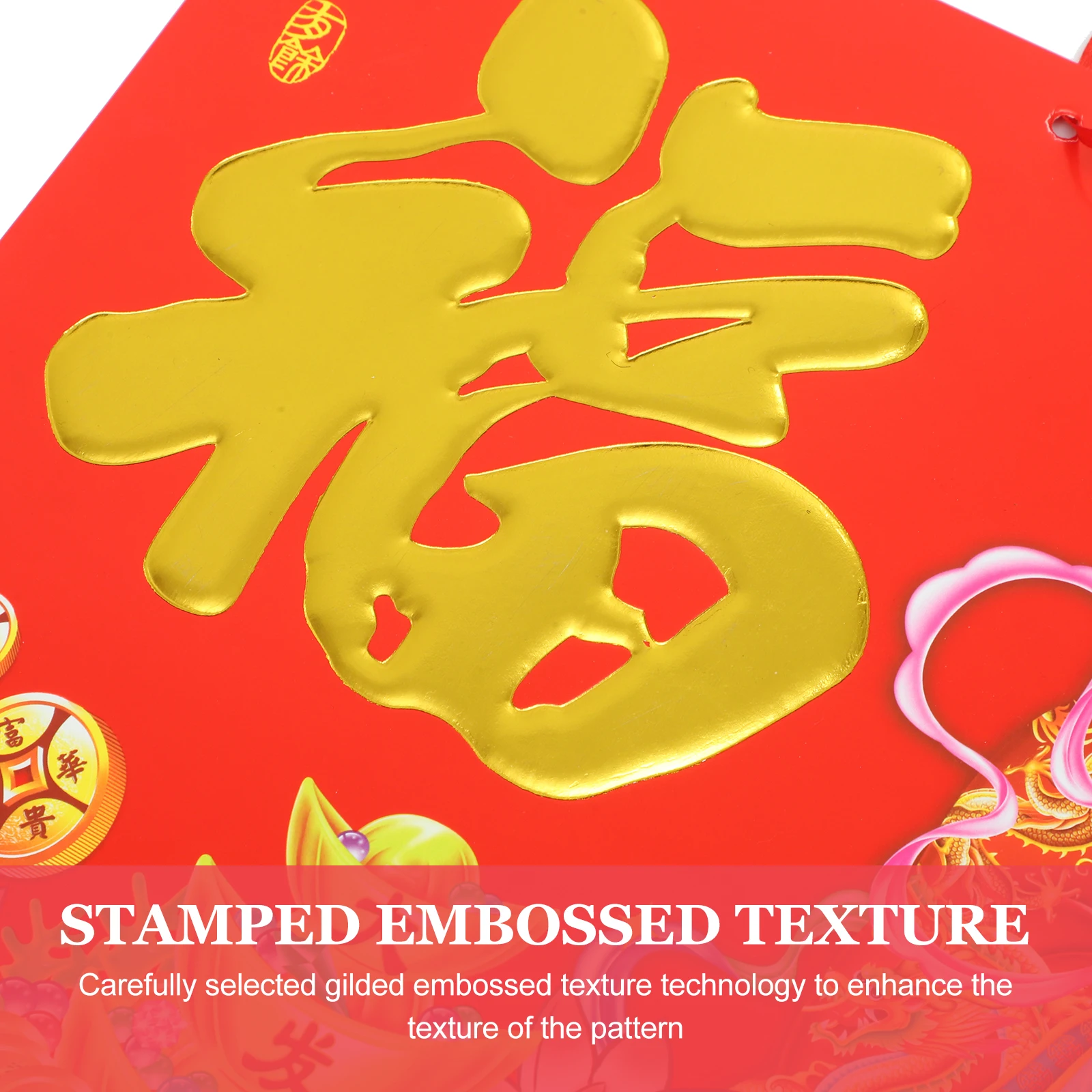 

Blessing Character Wall Calendar Paper Decor Chinese Style Hanging Lunar Feng Shui