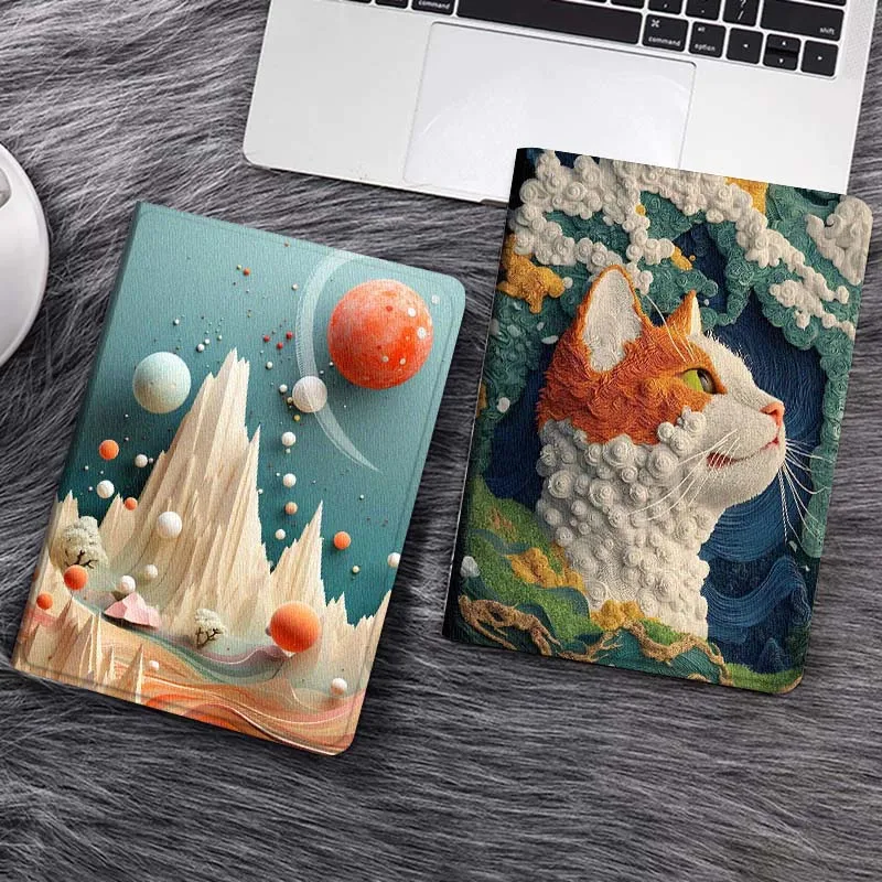 

Чехол для планшета с изображением космической горы в мультяшном стиле для Samsung Galaxy Tab S7 S8 S9 S10 FE Lite