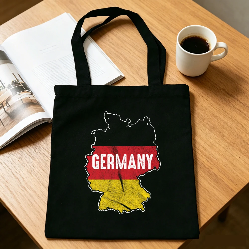 Women Bags Germany - Deutschland Tragetasche, Stofftaschen, personalisierbare Einkaufstasche, Canvas-Tasche,