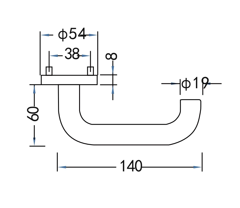 European Standard 304 Stainless Steel Classroom Door Lock with Emergency Escape Function for Public Places
