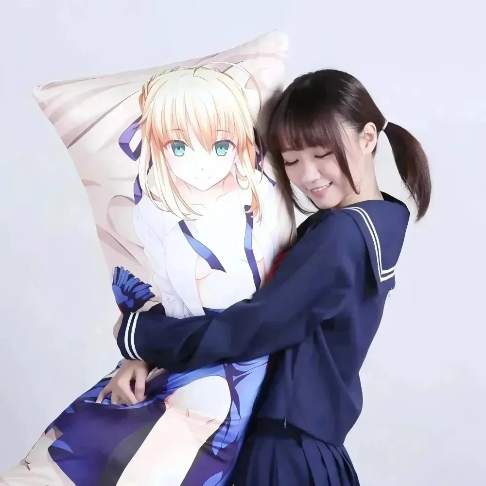 Alice Double Sided Long Body Pillow Cover, Soft Printed Anime Character Cushion Case 5