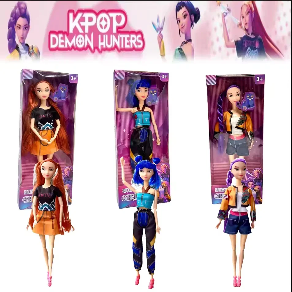 

30 см НОВАЯ аниме KPop Demon Hunters кукла виниловая игрушка Rumi Mira zoi персонаж виниловая маска фигурка подарок на день рождения фанатский клуб подарки