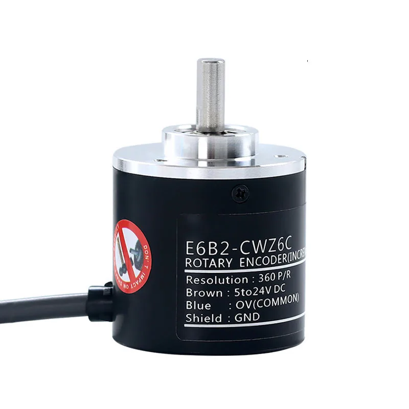 1 Pc E6B2C-WZ6C Rotary Encoder Rotational Incremental Type Rotary Switch Stable Pulse NPN 100-2000P/R DC 5-24V