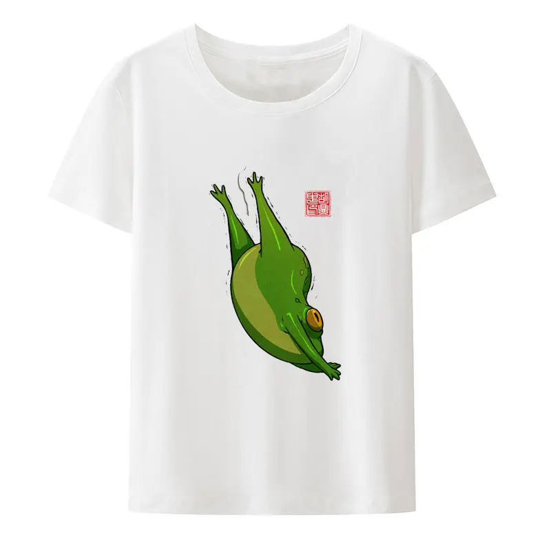 Frosch und ihr Sprog spielt Muttertag, klassisches Print-T-Shirt, Harajuku, Camisetas Mujer, Retro, lustig, Vintage, Unisex, einzigartiger Cartoon