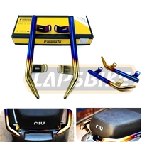 For NIU E-scooter N1 N1S NQI NGT Modified Rear Armrest Burning Titanium Metal Tail Wing Handrail 304 Stainless Steel Accessories