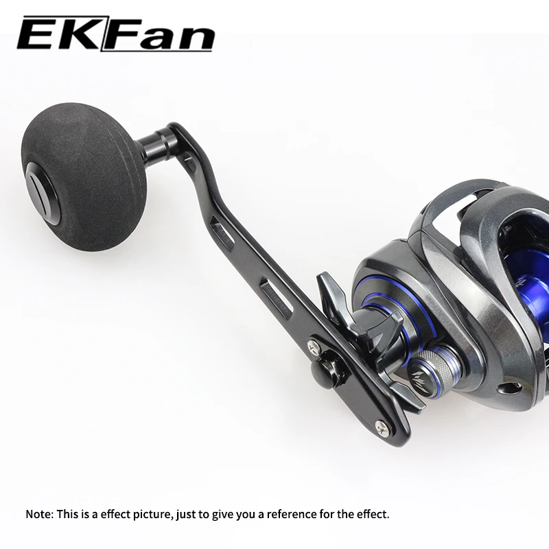 Manivela EKFan 135 mm – Mango aluminio carrete DAI/SHI con pomo EVA