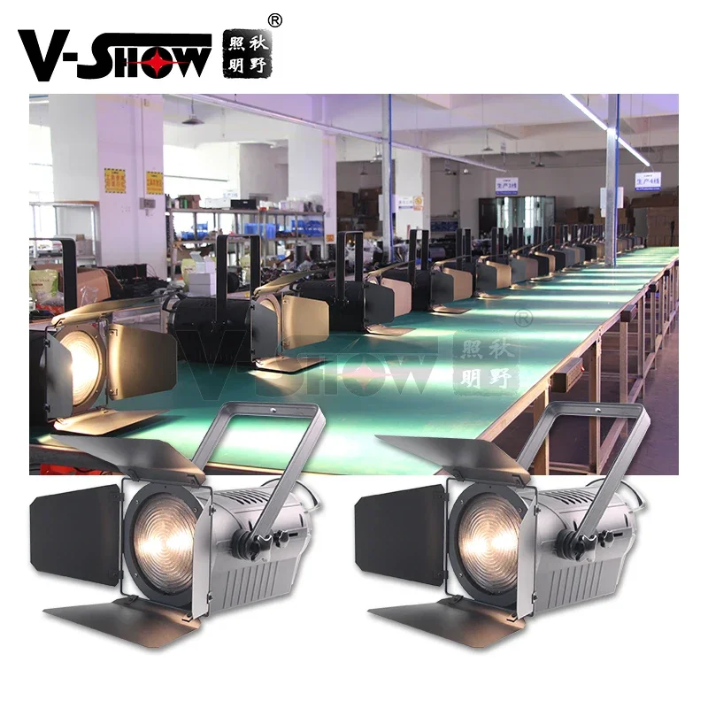 

Led Studio Fresnel Spotlight 200w with Manual Zoom Warm White 3000K Studio Theater Concert for TV Show