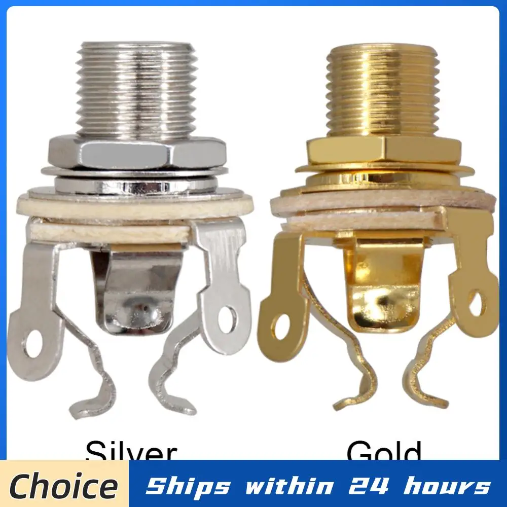 

2 шт. 1/4 дюйма (6,35 мм) стереоразъем-вилка, стереоразъем-гнездо, выходной разъем для гитарного звукоснимателя для электрогитары и бас-гитары
