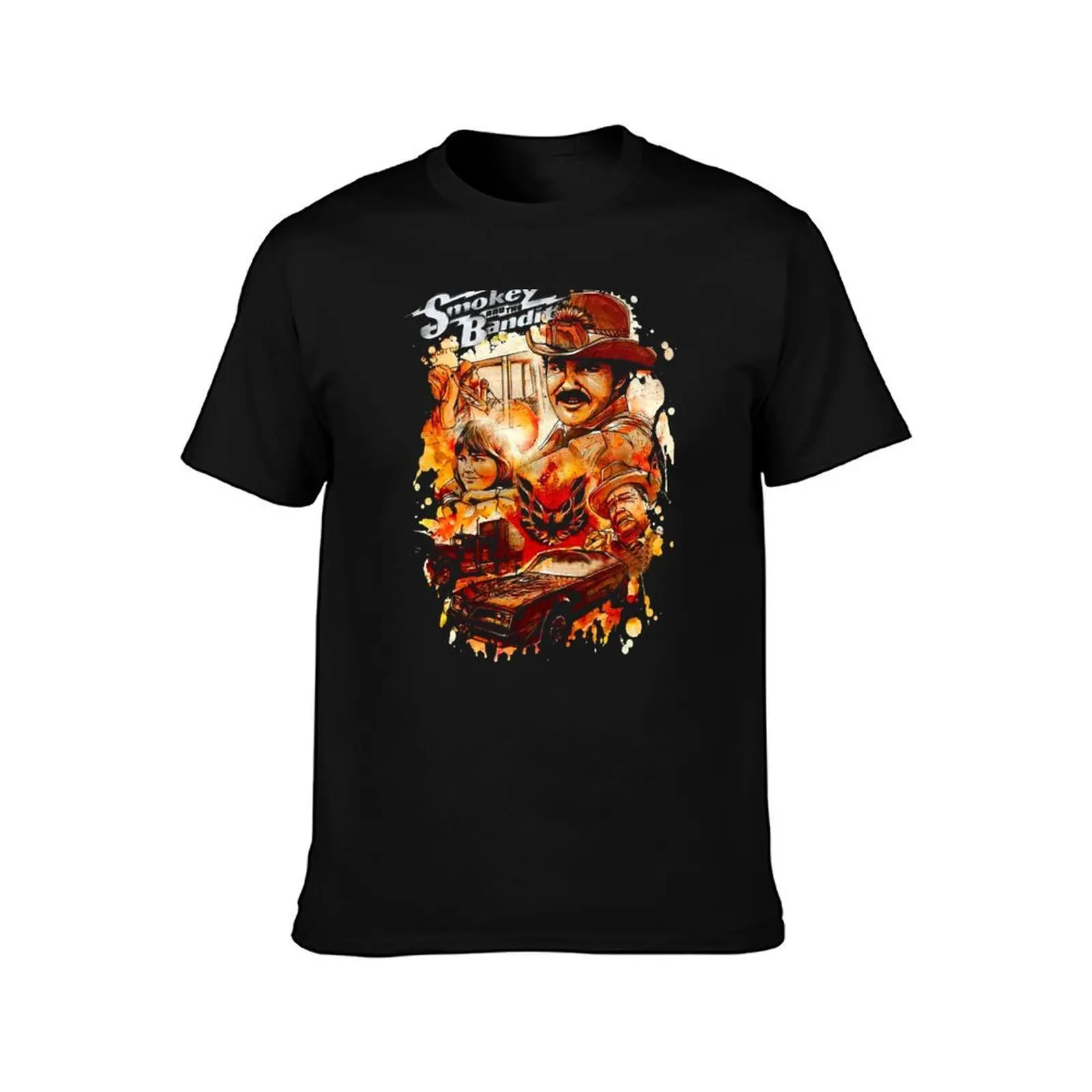 cool beauty art Smokey the bandit smile face T-Shirt Plus Size Basic Short Sleeve Top T-Shirt