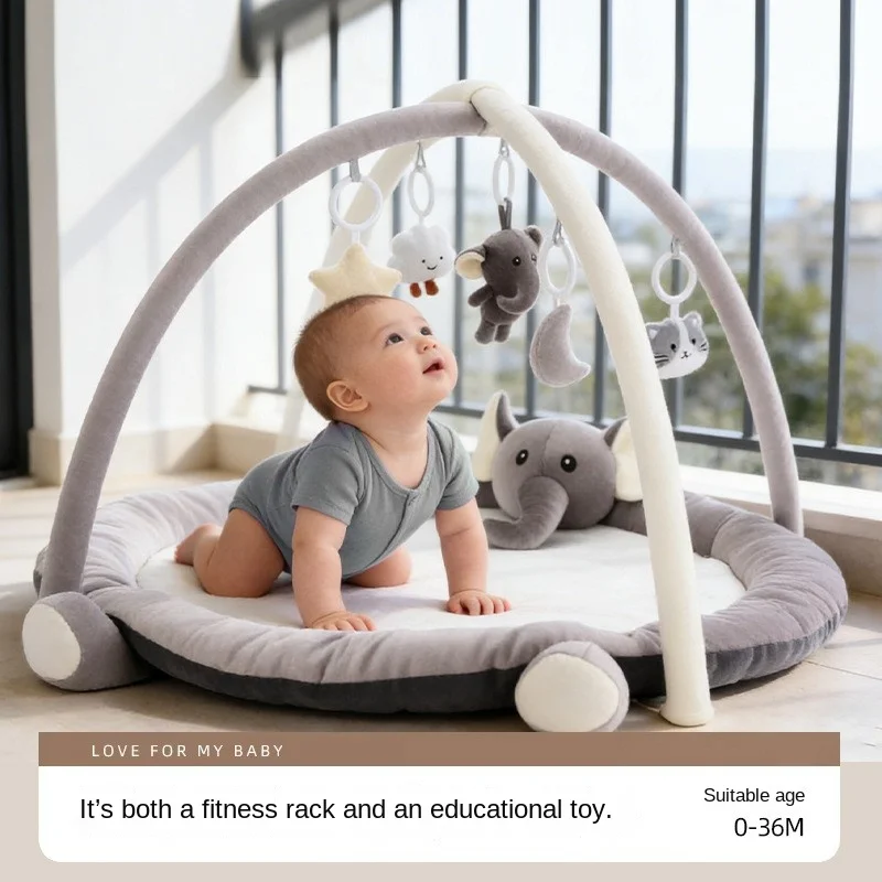 Tapete de Atividades Infantil Lazychild para Bebês de 0 a 1 Ano, Brinquedo Educacional para Engatinhar e Fisioterapia, Presente Ideal para Bebês