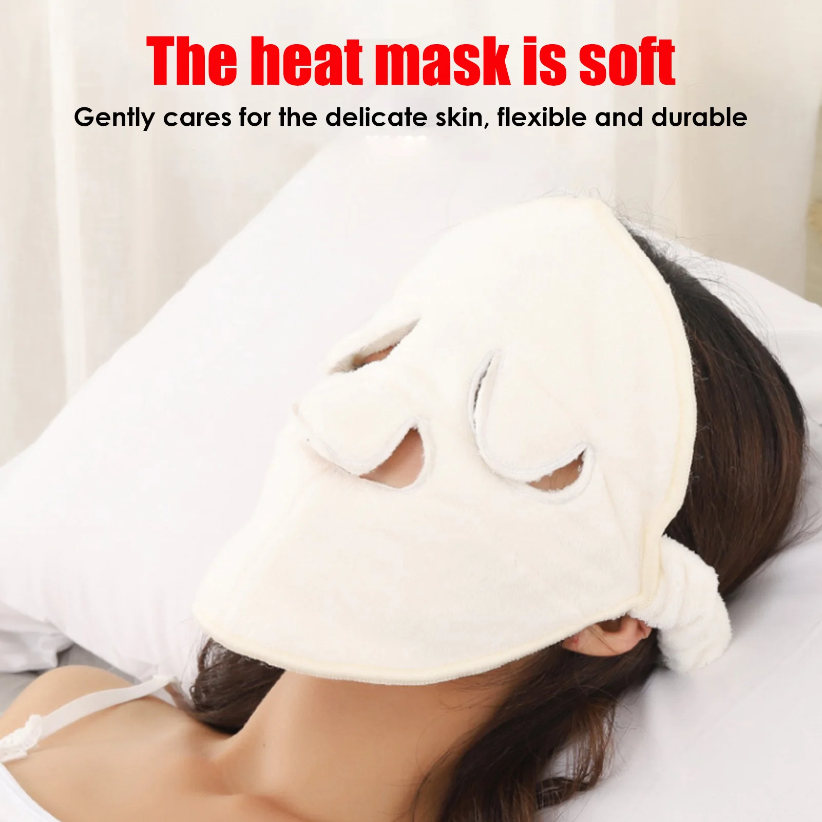 Hot Compress Facial Steamer Towel Reusable Spa Facial Towels Home DIY Beauty Salon Gift For Mon Sisters Female Friends Christmas