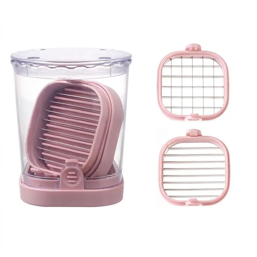 Multifunctional Kitchen Vegetable Slicer Stainless Steel Fruit Cutter Cup Salad Maker Portable Food Prep Tool Gadget