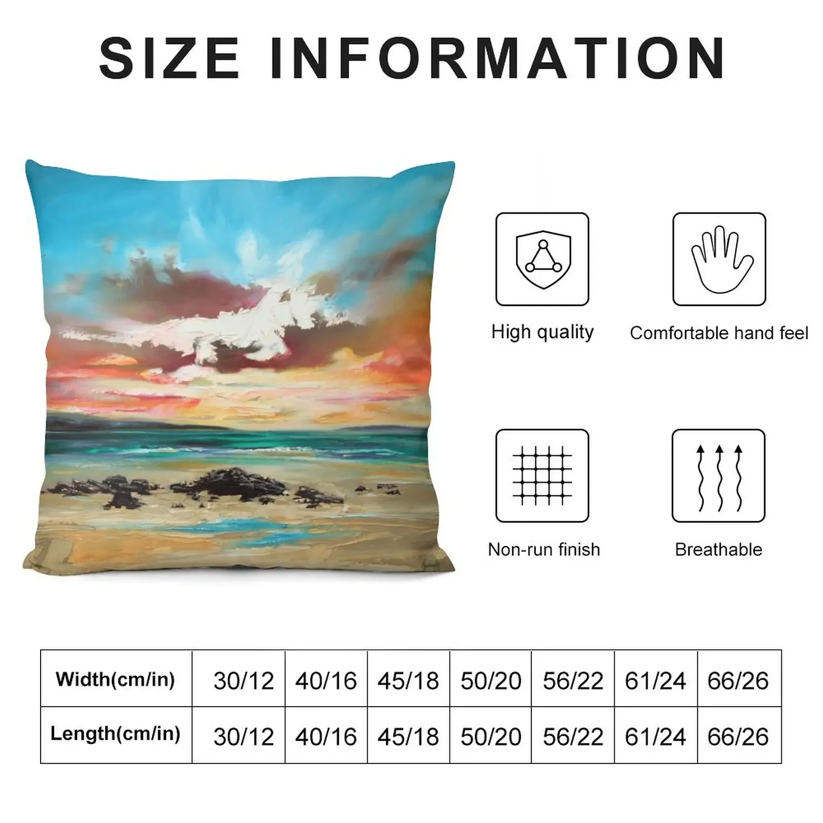 West Coast Evening Throw Pillow Decorative Sofa Cushion Pillow Case pillow