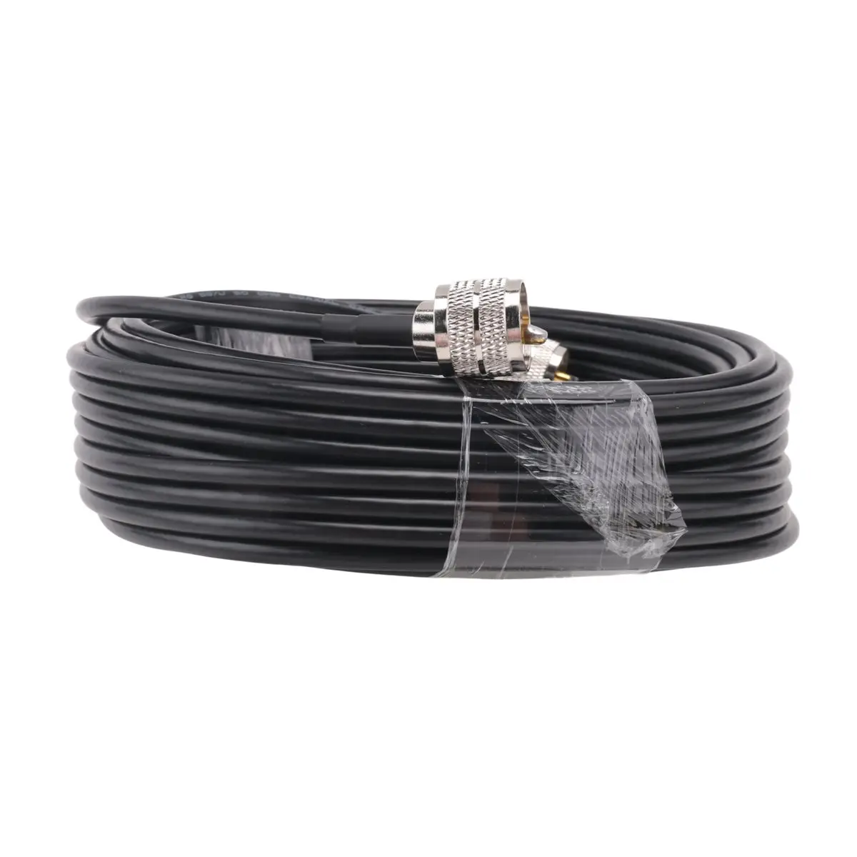 T31C hot-15M UHF Coaxial Cable RG58 Coax Cable PL259 Cable 50 Ohms CB Radio Antenna Cable UHF Male to UHF Male Low Loss UHF